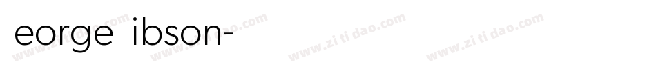 George Gibson字体转换